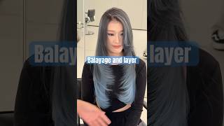 Balayage balayage khói xanh layercut balayage kieutocdep nhuomtoc [upl. by Letrice]