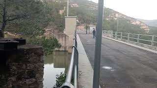 Pantano de La Sénia  Ulldecona 19 Noviembre 2024 Desaguando después del episodio de lluvias [upl. by Maril]