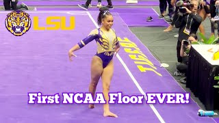 Konnor McClain FIRST Floor Routine for LSU vs Kentucky  9925  January 2024 [upl. by Geddes]