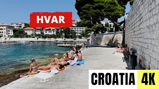 CROATIA 🇭🇷 4K HVAR — Walking Tour — JULY 2023 [upl. by Alel]