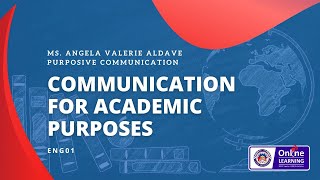 Communication For Academic Purposes [upl. by Croix]