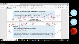 STATISTICAL MEASURES AND ASSET RETURNS CFA VID 1 [upl. by Shem]