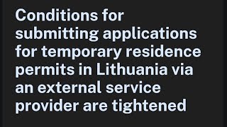 Lithuania TRP latest update Slovakia National D Visa Georgia work visa Schengen Visa 2024 [upl. by Ydner19]