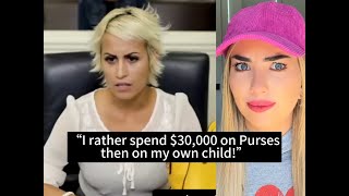 Baby Momma Spends 30000 on Purses INSTEAD of paying Child Support 😱👜 courtcase childsupport [upl. by Holcman51]