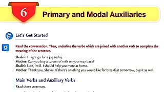 Primary and Modal Auxiliaries  Ch06  Class07  Collins English grammar and composition book [upl. by Stanway152]