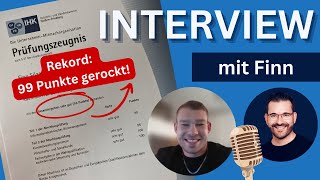 99 Punkte in der IHKPrüfung  Rekord Interview mit Finn  GripsCoachTV [upl. by Eastman]