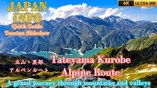 Tateyama Kurobe Alpine Route Toyama amp Nagano Japan Travel Quick Guide Popular tourist attractions [upl. by Nirret]