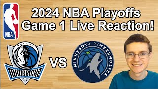 Mavericks vs Timberwolves 2024 NBA Playoffs Game 1 Live Reaction nba [upl. by Eldnek]