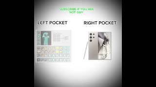 LEFT POCKET VS RIGHT POCKET memes aura fyp shortsfeed shorts [upl. by Krongold]