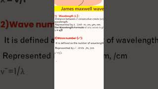 wavetheorywavelength wavenumberfrequencyvelocity chemistry neet [upl. by Coheman]