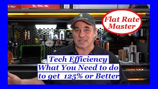 Tech Efficiency What You Need to do to get 125 or Better [upl. by Ashbaugh]