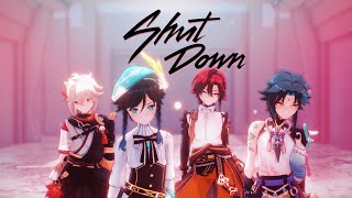 【MMD 原神  Genshin Impact】Shut Down『4NEMO』4K 60FPS [upl. by Rtoip117]