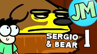 Sergio and Bear 1 original cartoon  Jaxamoto [upl. by Ahcsropal]