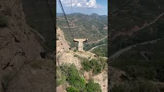 Montserrat mountain Monastery Barcelona  Cable Car Ride [upl. by Hubsher]