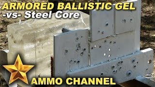 Armored Ballistic Gel vs 762x54r Steel Core [upl. by Trudie]