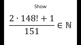 Prove 2∙148  1151 ∈ N [upl. by Jaal]