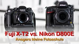 Fuji XT2 versus Nikon D800E 1  Test  Review  German  Deutsch  Full HD [upl. by Raskin]