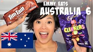 Emmy Eats Australia 6 amp TimTam Slam  an American tasting more Aussie treats [upl. by Nrubua550]