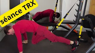 Séance abdo et gainage aux sangles de suspension TRX [upl. by Hooke]