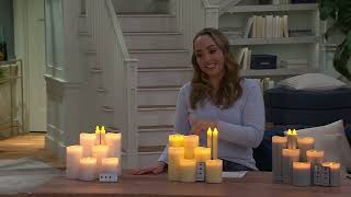 Home Reflections 8Piece Flameless Candle Set on QVC [upl. by Marala577]