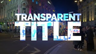 After Effects Tutorial  Transparent Title [upl. by Ingram362]