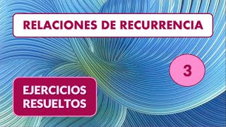 Ejercicio de Recurrencias de orden 1 lineales homogéneas [upl. by Osana]