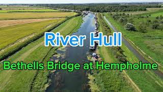 River Hull Boat Moorings  Bethells Bridge at Hempholme [upl. by Sibella]