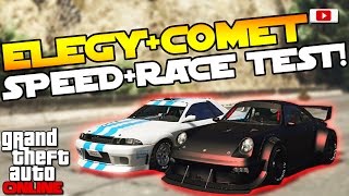 GTA 5 Online ImportExport Update 🚘😲Comet  Elegy Retro Custom Speed  Race Test🚘😲 PS4 Gameplay [upl. by Eittocs]