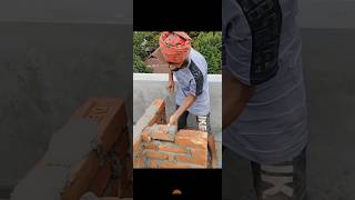 Laying bricks  bricklaying shorts [upl. by Cami]