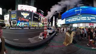 Vuze 3D 4K 360° VR New York  Times Square night time [upl. by Chud]