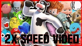 mmmm cow song  movie games and series cover feat gummy bear amp piggy roblox 2x speed video [upl. by Mair37]