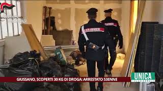 Giussano scoperti 30 kg di droga arrestato 53enne [upl. by Akilam]