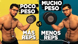 ¿Cuántas REPETICIONES para AUMENTAR MASA MUSCULAR  organiza tu entrenamiento de la mejor manera [upl. by Zaob]