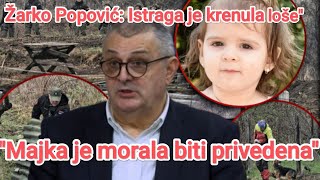 INSPEKTOR ZARKO POPOVIC TVRDI DA JE ISTRAGA DANKE ILIC NAPRAVILA PROPUST [upl. by Clarabelle]