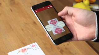 Augmented Reality for Print  Interactive Wedding Invitations [upl. by Eelrebmyk623]