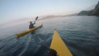 Alba in kayak a Marina di Bardi Liguria [upl. by Aicirtal]