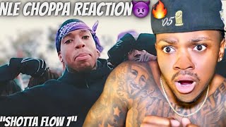 HES ON DEMON TIME NLE Choppa  Shotta Flow 7 REACTION [upl. by Eita448]