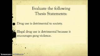 Topic Sentences vs Thesis Statements [upl. by Oicnedurp308]