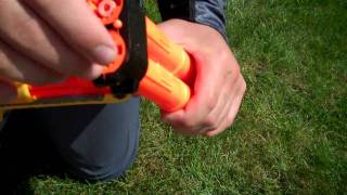 Nerf Barrel Break Review And Range Test [upl. by Lemaj]