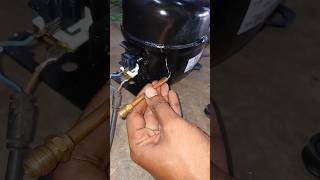 Fridge pin valve breezing fridgerepair ytshort ytviral shorts [upl. by Eyar]