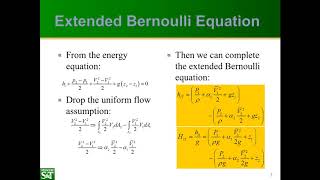 NE 3221 M04 07 Extended Bernoulli Equation [upl. by Pasol]