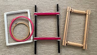 Cross Stitch Basics  Frames and Hoops  Which to choose and how to use [upl. by Hehre]