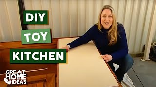 TV Cabinet Toy Kitchen  Indoor  Great Home Ideas [upl. by Adnorahs]