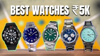 5 BEST Watches Under ₹5000 in INDIA 2024  Timex Titan Casio HMT [upl. by Julietta]