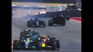 Fernando Alonso crash with Lance Stroll  2022 Austin Grand Prix [upl. by Zellner]