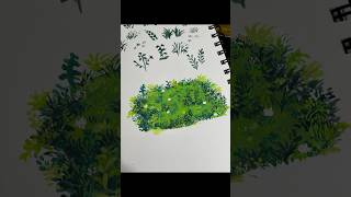 How to Paint Grass Like a Pro Studio Ghibli Style🌿 [upl. by Willdon]