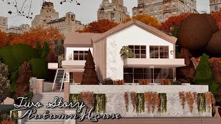 BLOXBURG Two Story Autumn House  House build  tour 🍂 [upl. by Arytahs]