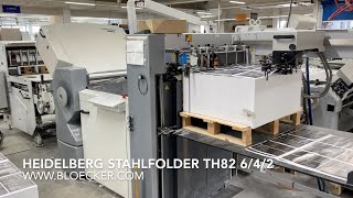 Heidelberg Stahlfolder TH82 6423 year 2007  for immediate sale [upl. by Greer]