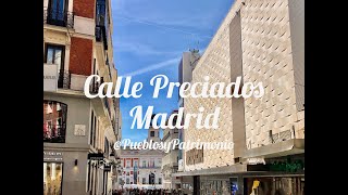 Calle Preciados  Madrid  Comunidad de Madrid 🇪🇸 [upl. by Alenairam]