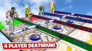 The 4Player Deathrun Race Showdown 3 MAPS Fortnite Creative [upl. by Nalyad84]